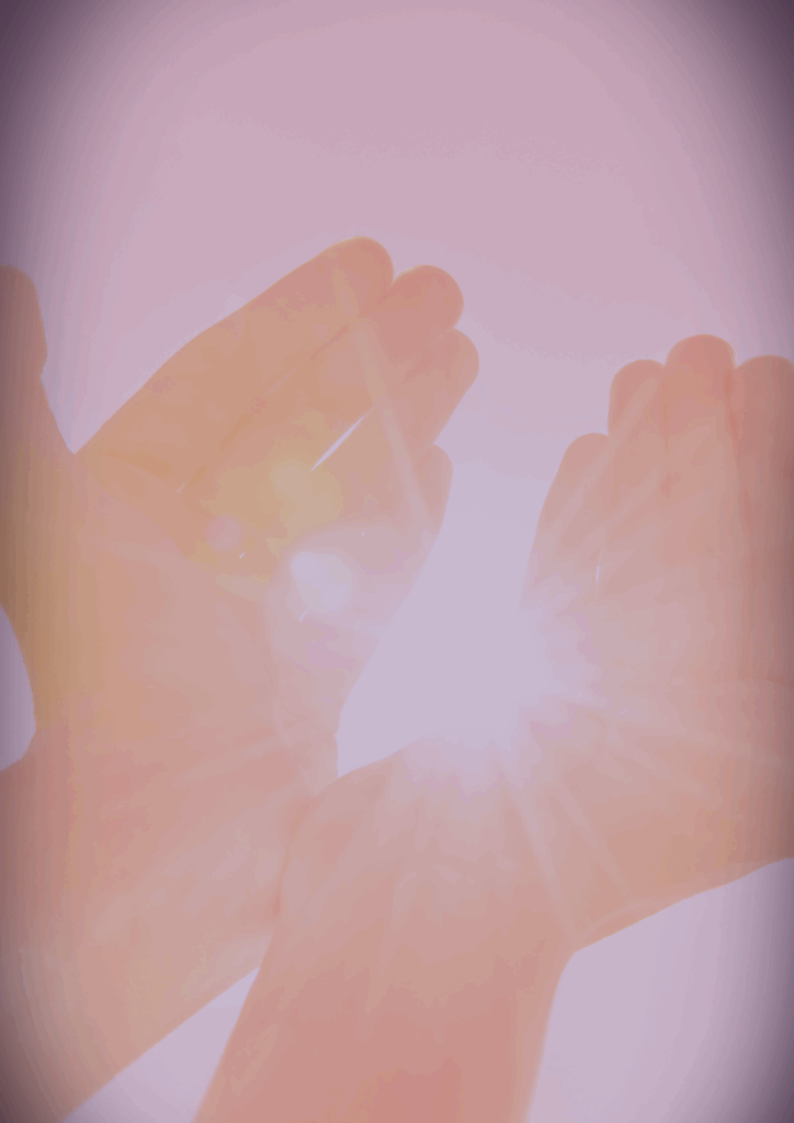Symbolbild: Zwei offene Hände im Licht – steht für Vertrauen, Verbundenheit und Heilung nach toxischer Beziehung und Kindheitstrauma im psychologischen Onlinekurs